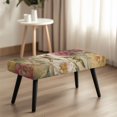 thumbnail image 4 of Whosucclay Hummingbird Flower Print Stretch Bench Cover Dustproof Rectangle Bench Seat Protector Cover for Living Room, Bedroom, Kitchen, Hotel, Party Removable Dining Chair Covers, 4 of 7