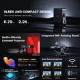 thumbnail image 2 of Miniproyector inteligente VOPLLS Native 1080P 4K WiFi Bluetooth, 2 of 7