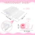 thumbnail image 2 of 4 Yards Flower Wrapping Mesh Paper Bouquet Floral Packaging Paper with Organza Ribbon for Valentine's Day Wedding Birthday Florist Supplies, White/Light Pink, 2 of 6