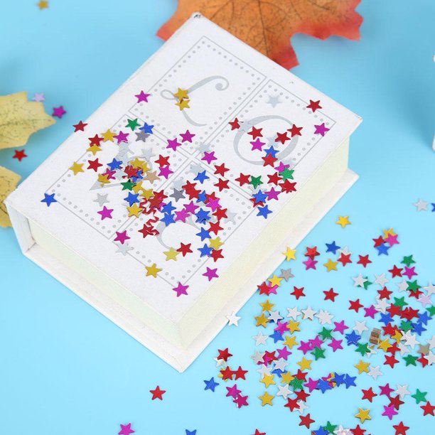 Confeti de mesa de corazón de amor de estrellas de 15g Likrtyny lentejuelas aspersores decoración de fiesta de boda