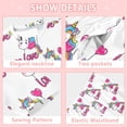 thumbnail image 5 of Unicorn Love Balloon Cozy Soft Long Sleeves Top and Pants 2 Piece Cool Pjs Pajamas Set Sleepwear Size 3-11Y, 5 of 6