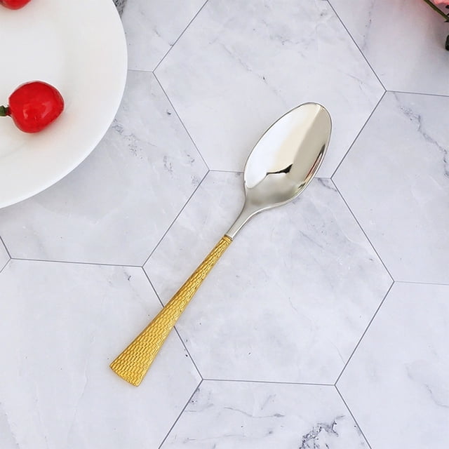 onlyliua Oferta Por Tiempo Limitado Cuchara de Acero Inoxidable Cuchara para Revólver Cuchara Occidental Cuchara para Sopa Doméstica Cuchara para Arroz Cuchara Punta de Cuchara Cabeza Redonda