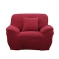 thumbnail image 1 of Fundas para sofá de 1, 2 o 3 plazas - Funda elástica de tela para sofá o sillón, color liso, 1 of 9