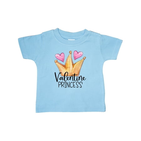 

Inktastic Valentine Princess with Crown and Hearts Gift Baby Girl T-Shirt