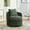 Green, variant on 360° Swivel Accent Chair, Upholstered Chenille Barrel Chair, Round Armchair Club Chair with Pillow, Comfy Single Sofa Reading Chair for Living Room, Green