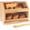 Brown, variant on Double Layer Bamboo Bread Box for Kitchen Countertop, Cutting Board, and Stainless Steel Bread Knife, Large Capacity Storage Container with Clear Windows (Self-Assembly)