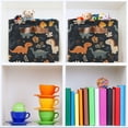 thumbnail image 6 of Yayeee Canvas Storage Basket with Handles for Shelves Fabric Bins Closet Organizer, Cartoon Dinosaur, 6 of 8
