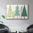 thumbnail image 2 of Modern Holiday Collection A - Framed Gallery Wrapped Holiday Canvas - 27 x 41 - Natural Wood Frame, 2 of 9