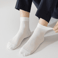thumbnail image 3 of Sookeceks 6 Pairs Thin Cotton Crew Socks for Men, Breathable Lightweight Trouser Socks for Casual Size 7-11, 3 of 7