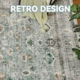 thumbnail image 2 of SIXHOME Runner Rugs 2x10 Area Rugs Washable Oriental Carpet Traditional Bedroom Throw Rug Rubber Back Vintage Distressed Neutral Hallway Kitchen Bathroom Rug Green, 2 of 5