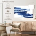 thumbnail image 5 of Elephant Stock Classic Blue Wall Art - Horizontal Canvas Wall Art - Living Room Wall Decor - Abstract Canvas - Blue And White Decor By Chris Paschke - 12" x 8", 5 of 8