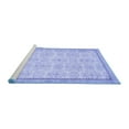 thumbnail image 2 of Ahgly Company Machine Washable Indoor Rectangle Abstract Blue Contemporary Area Rugs, 2' x 5', 2 of 4