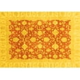 thumbnail image 1 of Ahgly Company Indoor Rectangle Oriental Yellow Modern Area Rugs, 7' x 9', 1 of 4