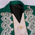 thumbnail image 4 of Penkiiy Manteau Queue d'Hirondelle pour Hommes Liquidation Manteau Patchwork Col Rabattu Manches Longues Cosplay Queue d'Hirondelle Vert Armée, 4 of 8