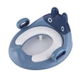 thumbnail image 4 of Asiento de orinal para niños, suave, a prueba de salpicaduras, antideslizante, con asas, para niños y niñas, color azul cielo, 4 of 5