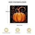 thumbnail image 3 of Fenyluxe Swirls Pumpkin Print on Canvas Halloween Wall Art Decor Ready to Hang - Home Room Art 16x16in, 3 of 6