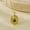 NMSN-A157-1, variant on NICKSUN 18K Gold Plated Stainless Steel Hammered Oval Pendant Necklace, Natural Green Gemstone Inlay Vintage Luxury Paperclip Chain Clavicle Jewelry for Women