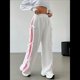 thumbnail image 4 of Pantalones Deportivos Anchos para Mujer, Cintura Elástica, Holgados e Informales con Bolsillo, para Salir. L, 4 of 10