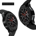 thumbnail image 3 of Compatible Samsung Galaxy Watch 46mm Case 2018 ( for SM-R805 and SM-R800 and Gear S3 Frontier SM-R760 ) , (2 Packs) Soft TPU Smart Shockproof Case Cover Bumper Protector(Black), 3 of 7