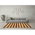 thumbnail image 3 of Ahgly Company Indoor Square Abstract Orange Modern Area Rugs, 6' Square, 3 of 4