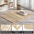 thumbnail image 5 of SLSY Wooden Folding Slat Bed Frame,Floor Bed Frame, Suitable for Japanese-Style Floor Mattresses, Solid Pine Wood Bed Frame, Moisture-Proof Tatami Bed Board, Guest Tatami, Japanese Bed Frame., 5 of 9