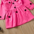 thumbnail image 4 of Lindreshi Winter Coats for Toddler Girls and Boys Toddler Kids Baby Girl Long Sleeve Solid Ruched Hooded Windproof Coat Outwear, 4 of 9