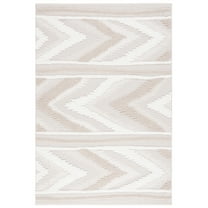 SAFAVIEH Trends Francis Geometric Area Rug, Beige/Ivory, 5'3" x 7'6"