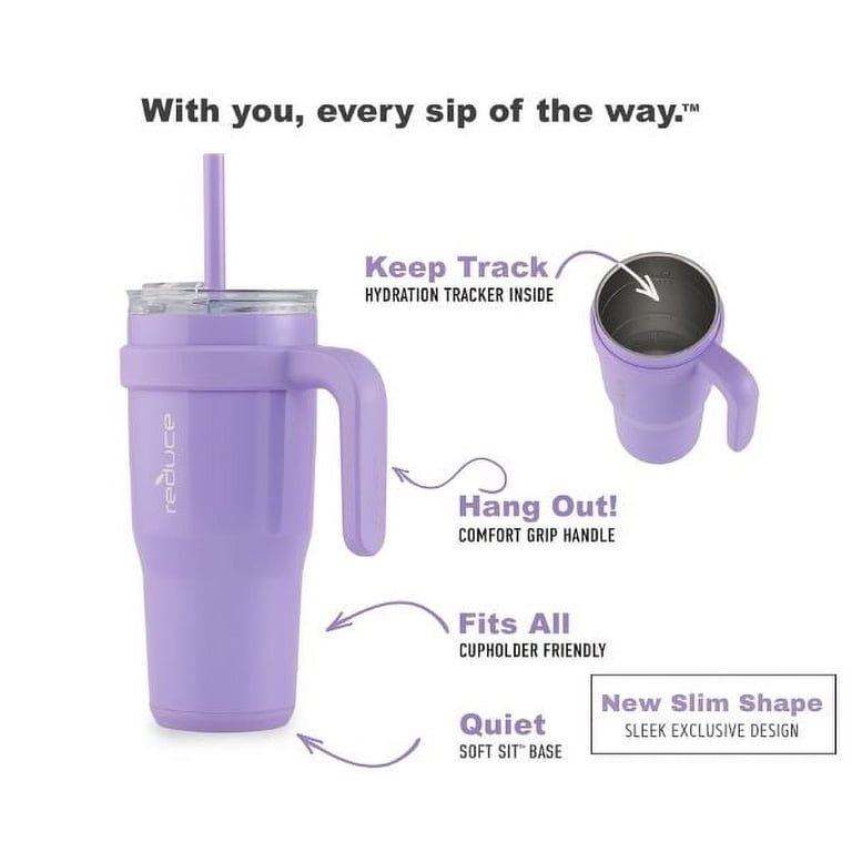 Reduce Cold1 24oz Stainless Steel Tumbler with Handle, Wisteria