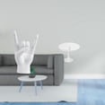 thumbnail image 2 of Estatua de gesto de roca, figura de mano y , escultura de resina, obra de arte moderna y creativa, mesa en miniatura para casa de muñecas, mueble, 2 of 7