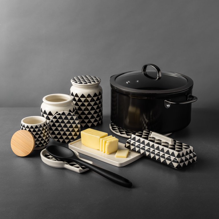 【在庫わずか】トゥースペースト 10本セット Thyme & Table 10 Piece Ceramic Kitchen Organization Canister Set