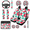 Floral and Leaf Design, variant on HUIACONG Car Interior Set, with Car Seat Covers Steering Wheel Cover Seat Protectors, Sunflower & Hummingbird Anti Slip Durable Car Seat Cover Set