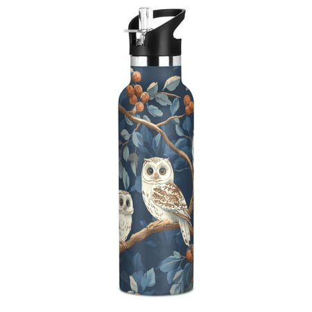 

Kids Insulated Stainless Steel Sports Water Bottle 600ml (20oz) BPA-Free Three Owls
