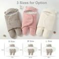 thumbnail image 2 of Sacos de dormir Cute Baby Swaddle Manta Recién nacido Swaddle Wrap Suave felpa Recibir Swaddle Wrap Saco de dormir para bebé con pies Saco de dormir para bebé para invierno, tamaño M para bebés de 0 a Meterk  Sacos de dormir, 2 of 7