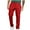 Red, variant on Generic Mens Work Hiking Pants Business Affairs Button Tapered Lightweight Golf Pants Athletic Casual Track Travel Trouser