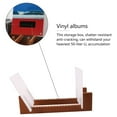 thumbnail image 4 of Vinyl Record Storage Holder - Acrylic Ends - Display Your Singles and LPs in This Modern Portable Rack Unit, 4 of 5
