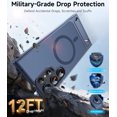 thumbnail image 3 of for Samsung Galaxy S23 Ultra Case Magnetic, [Compatible with MagSafe][Built-in Invisible Stand ], Military Grade Drop Protection Translucent Slim Case for Galaxy S23 Ultra 5G, Blue, 3 of 9