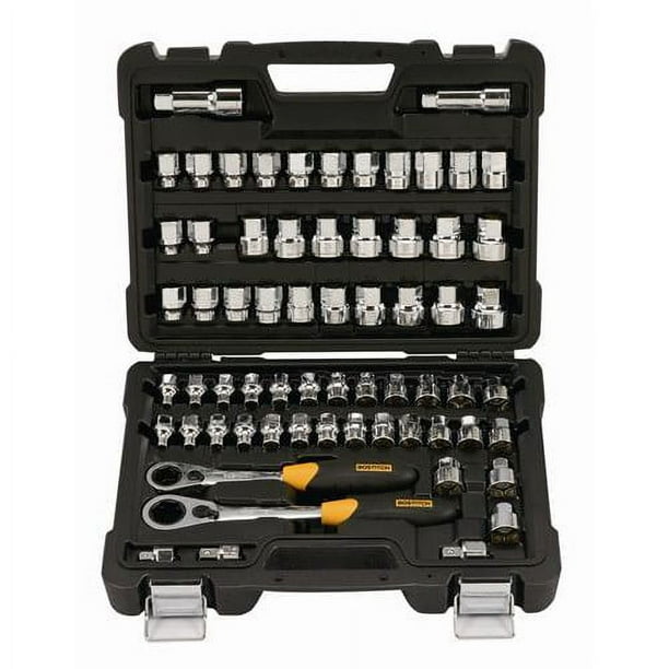BOSTITCH BTMT72287, 65-Piece Pass Thru Socket Wrench & Set, 65