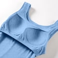 thumbnail image 7 of Thin Strap Camisole Tank Shirts for Women Removable Design Adjustable Straps Stretchy Material Daily Casual Outfit for Multiple Occasions Gentle Stretch for Bust Sizes (Blue,M), 7 of 7