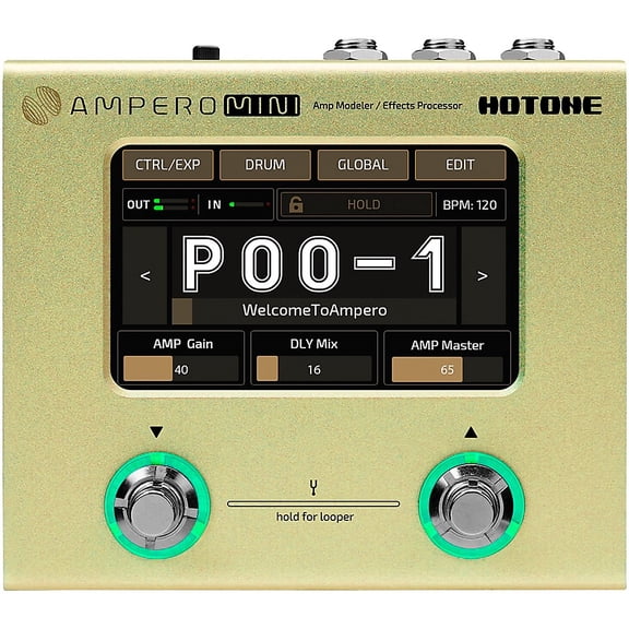 Hotone MP-50MT Ampero Mini Mustard Guitar Multi-Effects Pedal