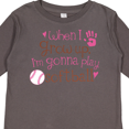 thumbnail image 4 of Inktastic Future Softball Player Girls Girls Long Sleeve Toddler T-Shirt, 4 of 5