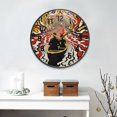 thumbnail image 2 of Yayeee Wall Clock Battery Operated 11.9" Silent Quartz Non-Ticking for Living Room Decor, Abstract Boat Ride, 2 of 8