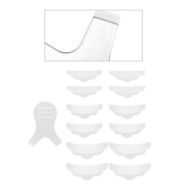 Minnieouse Almohadillas para permanente de pestañas, almohadillas para rizar L S M, almohadillas para permanente de silicona suave, lavables, Pinceles de maquillaje y herramientas