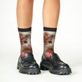 thumbnail image 4 of Naloa Adorable Kitten In Kimono Kids Socks Unisex Kids and Toddlers' Crew Socks, ,1 Pairs, 4 of 5
