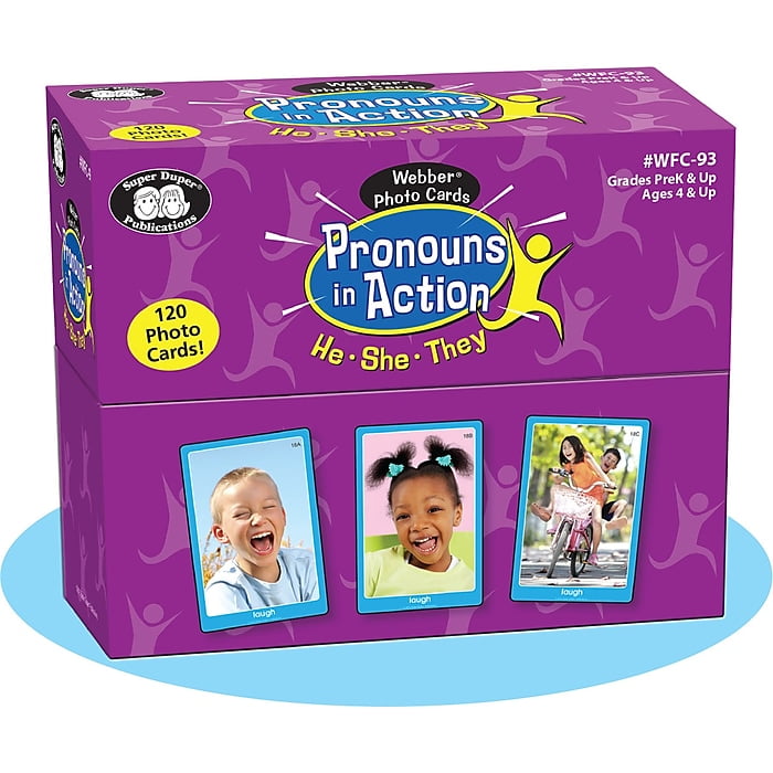 Webber Photo Cards - Pronouns In Places Grammar Cards For Speech Therapy & Education