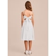 thumbnail image 2 of Drtj 2-14T Kids Teens Girls A-line Junior Bridesmaid Chiffon Flower Girl Dress Knee-Length Formal Wedding Party Pageant, 2 of 5