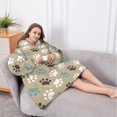 thumbnail image 5 of Oversized Wearable Blanket Hoodie,Paw Prints Sherpa Blanket Hoodie with Super Pockets,Super Warm Fuzzy Pullover for Women & Men, 5 of 6