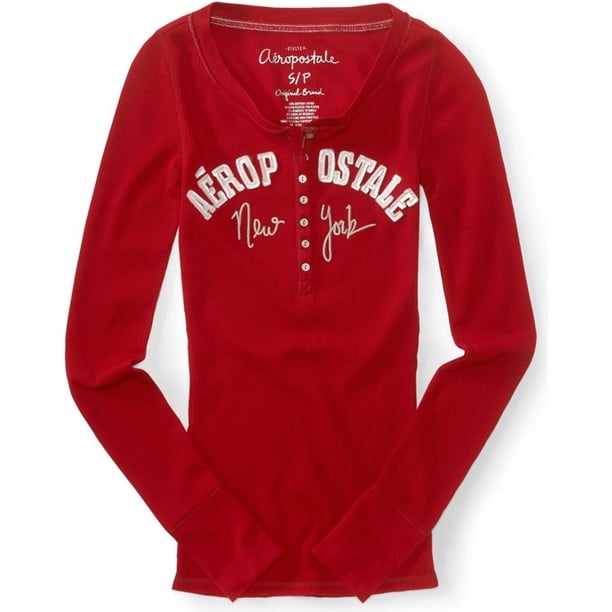 Suéter Térmico Aeropostale New York para mujer rojo pequeño