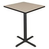 Cain 36" Square Cafe Table, Multiple Colors