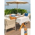 thumbnail image 5 of Outdoor Tablecloth with Umbrella Hole for Patio/Picnic/Party/Camping, Fall Pumpkins Waterproof Table Cloth Rectangle Table Cover Washable, Autumn Football Baseball Eucalyptus Leaves (60"x 120"), 5 of 8