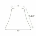 thumbnail image 5 of Aspen Creative 30157 Transitional Bell Shape Spider Construction Lamp Shade in Black & Brown, 12" wide (6" x 12" x 9 1/2"), 5 of 6